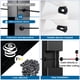 thumbnail image 3 of Pasacables De Barandilla De Cable Cb29 60 Piezas Negro De Goma, 3 of 5