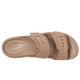 thumbnail image 2 of Sandalias con cuña Crocs Brooklyn Buckle Low Latte para mujer, 2 of 7