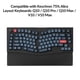 thumbnail image 2 of Reposamuñecas Keychron Q10 Pro 38 cm de silicona negra para palma, 2 of 8