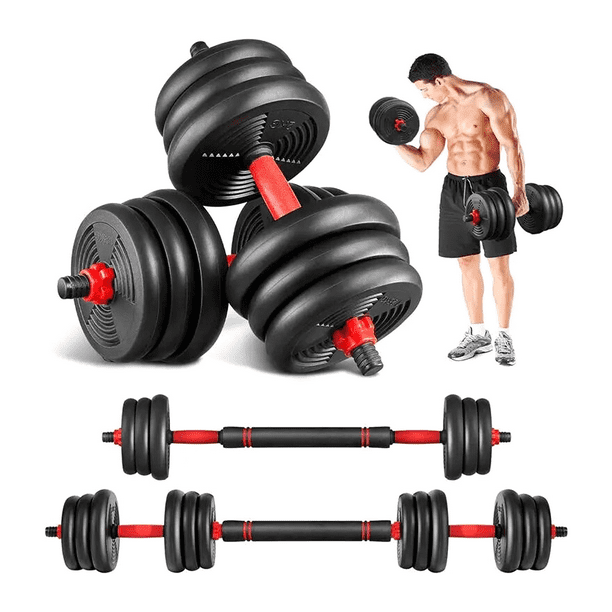 pack mancuernas barra union mancuernas