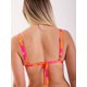 thumbnail image 2 of Top de Bikini Daikiri Mujer Triángulo Ajustable Flores Naranjo Flúor Protección UV50+, 2 of 3