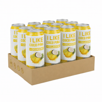 I Like - Pack X12 Jugo Natural + Colageno Coco Piña 473Ml