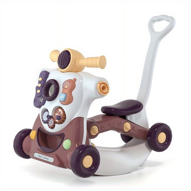 Children's Early Education Multifunctional Baby Walker Rocking Horse Scooter Toy Trolley Baby Toddler Stroller Baby Early Education Puzzle Baby Multifunctional Walker With Music Toys