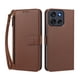 thumbnail image 1 of Funda Tipo Billetera para Motorola Moto G56 con Soporte y Bolsillo con Cierre Marrón, 1 of 1