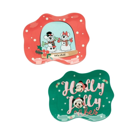 Plato De Melamina Disney Navidad 1u, Surtido