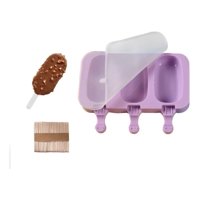 Genérico - Moldes De Silicona Para Helados Molde Paletas Helado 3 Cavid