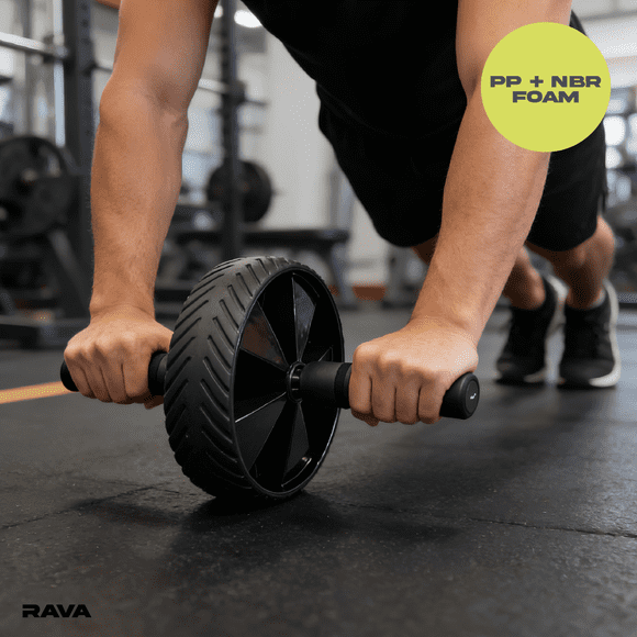 Rueda Abdominal Entrenamiento Ejercicio Fitness Negro Rava