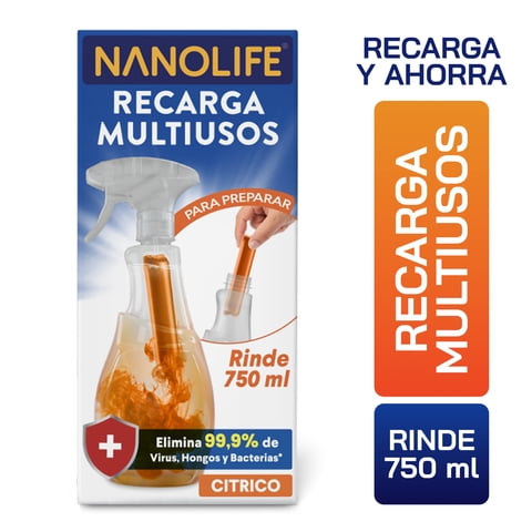 Nanolife - Multiusos Desinfectante - Aroma Cítrico - Recarga (1X)
