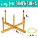 thumbnail image 3 of Ring Toss Game Franklin Sports de madera con 4 anillos de plástico, 3 of 4