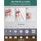 thumbnail image 4 of Topes adhesivos transparentes para puertas de gabinete ONUEMP, 304 piezas, goma transparente, 4 of 7