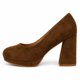 thumbnail image 5 of Zapato de Mujer Formal Gamuza Taco Cuadrado 8cm, 5 of 9