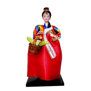 Bothyi - Figura De Geisha Coreana De 12.0 In, Escultura Coleccionable Para Decoración De Espacios Interiores