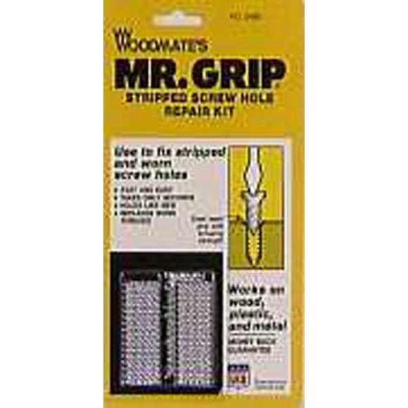Kit de reparación de orificios para tornillos Woodmate Mr. Grip Steel Teeth