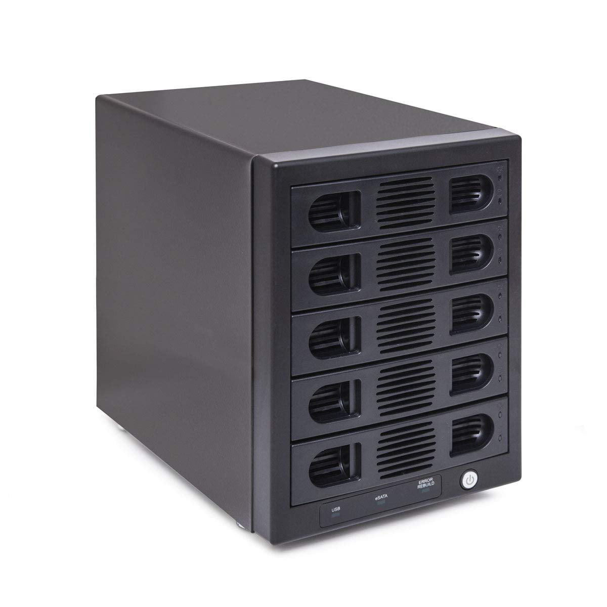 Io Crest - Carcasa De Disco Duro Externa Syba Sy-enc50118, 10 Tb, 5 Bahías, Usb 3.0