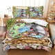 thumbnail image 1 of x2050 Bed SheetsCartoon Bedding Set Duvet Cover Set Bedding Digital Printing Bed Linen Size Bedding Set Fashion Design bed cover set 3-Piece Bedding Set (1 Duvet Cover + 2 Pillow Shams) nj2050, 1 of 5
