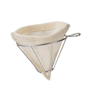 Bothyi - Filtro De Café De Tela De Franela, Colador, Embudo De Acero Inoxidable Para Acampar En Casa