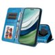 thumbnail image 5 of Funda tipo cartera FOXDOCK para Huawei Mate 60 , diseño girasol en relieve, cuero PU, cierre magnético, soporte y tarjetero, 5 of 5