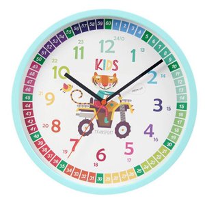 Bothyi - Reloj Analógico De 10 ""Para Niños, Niños, Niños, Dormitorio, Hogar, Escuela Silenciosa, Tigre