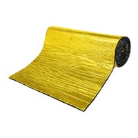 Magideal - Estera De Aislamiento Acústico Para Coche, Estera De Aislamiento Térmico, Insonorizada, Silenciador De Automóvil Para Arco De Motocicleta, Fácil De Co Oro