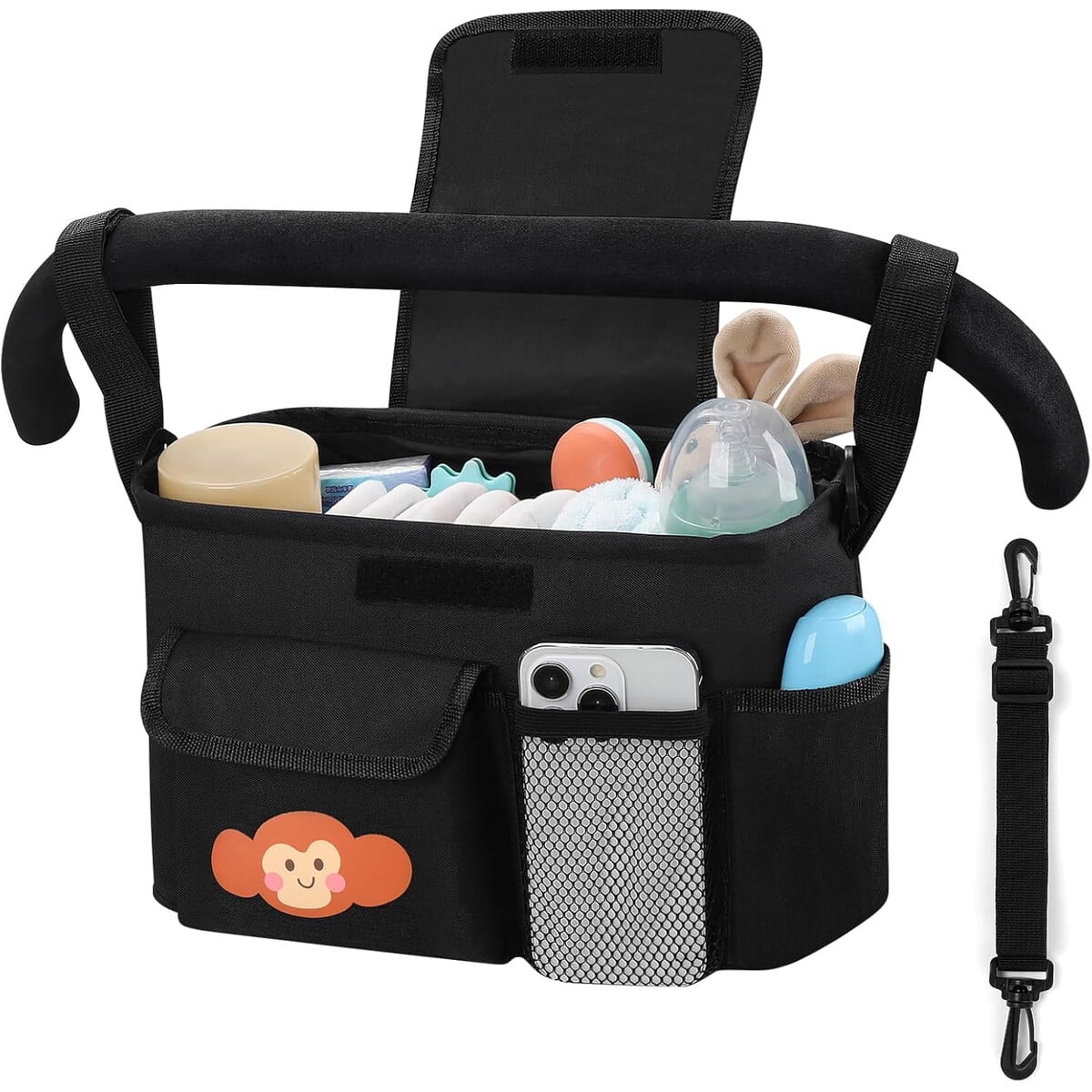 Organizador Accmor Ac8565monkey Universal Para Coche Con Porta Vasos