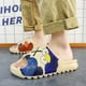 thumbnail image 2 of Men's Anime Print Non-Slip Platform Slides, Comfortable Soft Sole Cloud Slides For Indoor Outdoor Bathroom Beach, Summer, 2 of 5