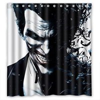 Pinghai - Cortina De Ducha De Batman Joker Con Ganchos (167 X 183 Cm)