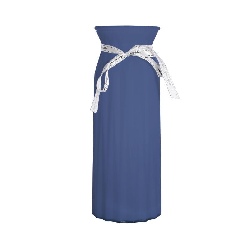 Haus - Florero Porcelana Papel Pegable Azul M
