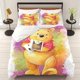 thumbnail image 1 of Winnie the Pooh cartoon animation 3D printing bedding set 100% polyester bed cover pillowcase bedroom set Bed Sheets, 1 of 5