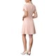 thumbnail image 3 of INSPIRE CHIC Vestido de manga corta para mujer con cuello en V, mangas de pétalo, vestido casual elegante midi con cinturón S rosa, 3 of 6