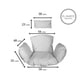 thumbnail image 2 of Cojín Silla Colgante M/L Turquesa, 2 of 2