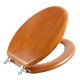 thumbnail image 1 of Asiento de Inodoro Ángel Escudo Duradero con Chapado de Madera Natural, 1 of 7