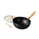 thumbnail image 1 of Sartén Wok De Hierro Para El Hogar, Sin Revestimiento, Para Cocina De Inducción, Antiadherente, 18 Cm, 1 of 5