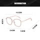 thumbnail image 2 of Gafas planas anti-luz azul modernas, sencillas y de alta gama, hechas de PC, metal y CA, 2 of 5