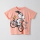 thumbnail image 2 of Polera Manga Corta Niña Bicicleta Rosado Snoopy, 2 of 5