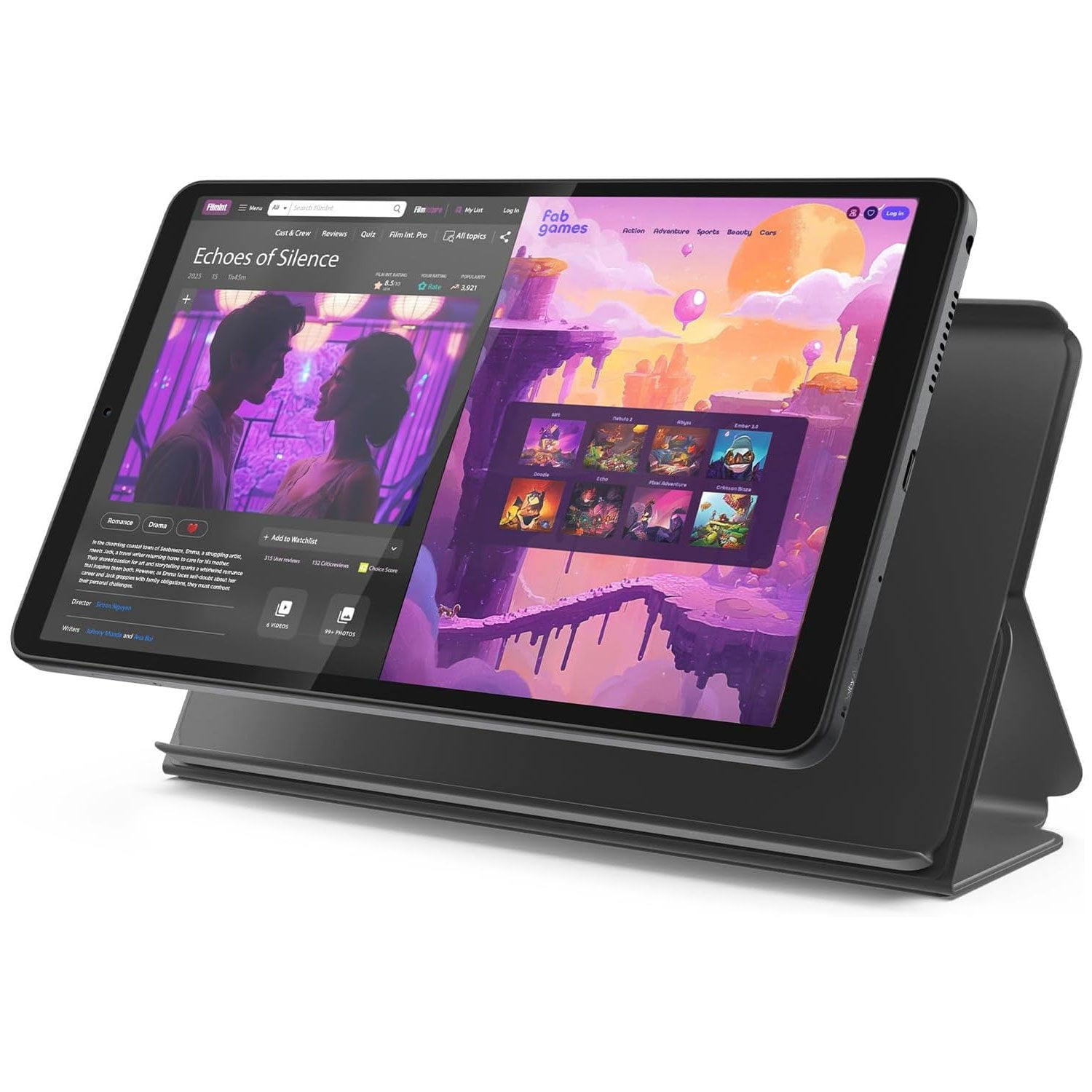Tablet Lenovo Tab One 8.7″ – 4gb Ram, 64gb, Android 14 + Funda Protectora Incluida - Negro