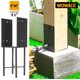 thumbnail image 2 of Soporte para Poste WOWACE 14 cm × 14 cm Acero Gris Oscuro (1 pza), 2 of 6