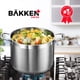 thumbnail image 5 of Inducción Stockpot Bakken de acero inoxidable cepillado de 5 litros, 5 of 6