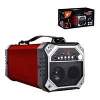 Parlante Bazooka Portatil Fujitel Bluetooth Rojo