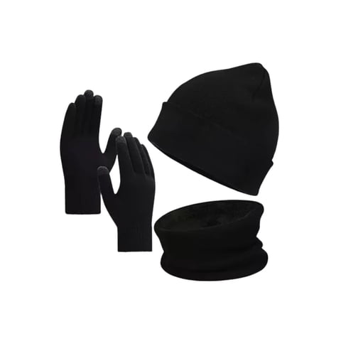 Ekomac - Set Invierno: Gorro Polar, Cuello Polar Y Guante De Lana