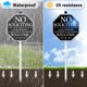 thumbnail image 3 of Multiwins No Soliciting Sign for House, 11 x 27 pulgadas, 3 of 3