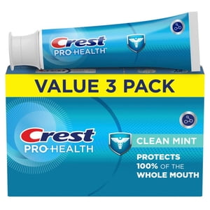 Pasta De Dientes Crest Pro-Health Clean Mint, Paquete Triple De 125 Ml