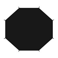 Ioensy - Solo Cubierta Para Parasol De Trampolín Cubierta De Trampolín Toldo De Trampolín Negro