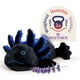 thumbnail image 1 of Este animal de peluche se calienta con axolotl negro, apto para microondas y pesado, 1 of 7