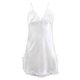 thumbnail image 1 of INSPIRE CHIC Mujer Camisón de Satén con Escote en V y Encaje Floral con Lazo y Tirantes Ajustables Vestido de Dormir Blanco-encaje L, 1 of 6