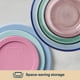 thumbnail image 4 of Pyrex Juego de 3 envases de vidrio teñido de tamaño mediano para almacenar alimentos, 4 of 7