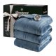 thumbnail image 1 of Manta térmica Beautyrest, suave, cálida, reversible, azul completo, 1 of 8