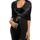 thumbnail image 1 of Sparkling Metallic Shawls Round Buckle Tassel Wraps Scarf For Evening Party Dresses Wedding Party, 1 of 3
