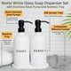 thumbnail image 2 of Set dispensador de jabón para manos y platos de vidrio blanco RM Home, 480 ml, 2 of 6