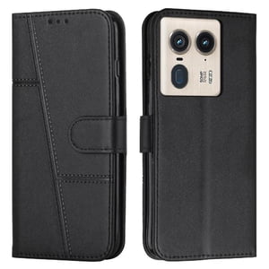 Foxdock - Funda Flip Para Motorola Moto Edge 50 Ultra 5G – Carcasa Delgada Y Resistente A Impactos Con Soporte Para Uso Diario Y Profesional