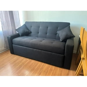 Muebles Hvm - Sofa Cama Hvm Cinema Negro Lino